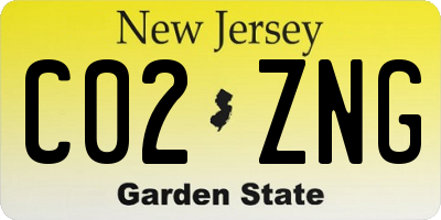 NJ license plate C02ZNG