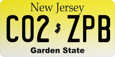 NJ license plate C02ZPB