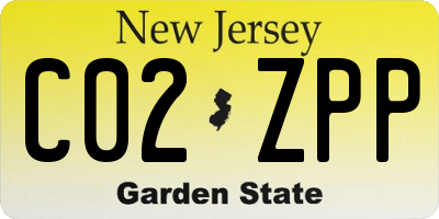 NJ license plate C02ZPP
