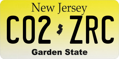 NJ license plate C02ZRC
