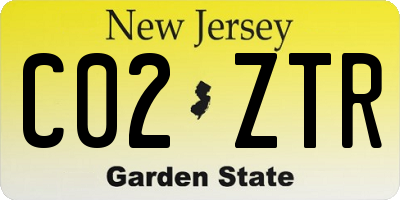 NJ license plate C02ZTR