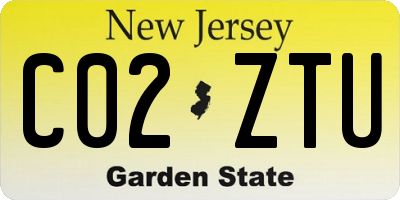 NJ license plate C02ZTU