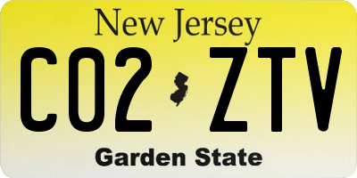 NJ license plate C02ZTV