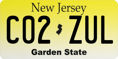 NJ license plate C02ZUL