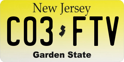 NJ license plate C03FTV
