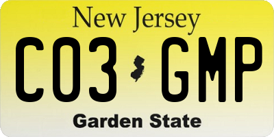 NJ license plate C03GMP