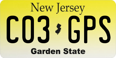 NJ license plate C03GPS