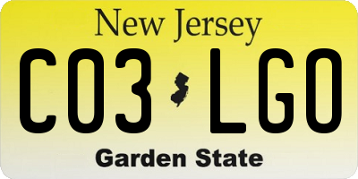 NJ license plate C03LGO