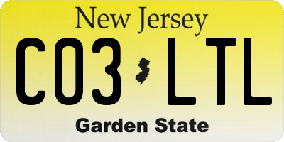 NJ license plate C03LTL