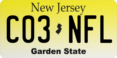 NJ license plate C03NFL