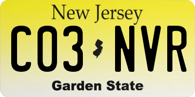 NJ license plate C03NVR