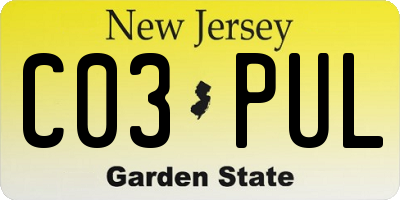 NJ license plate C03PUL