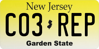 NJ license plate C03REP
