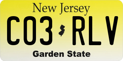 NJ license plate C03RLV
