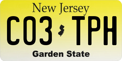 NJ license plate C03TPH