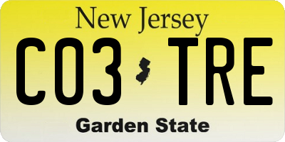NJ license plate C03TRE