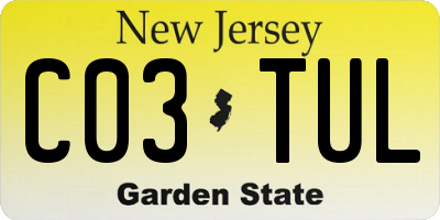 NJ license plate C03TUL