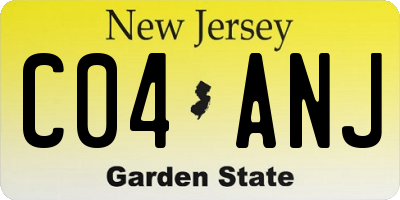NJ license plate C04ANJ