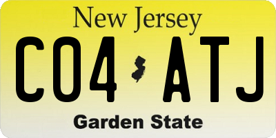 NJ license plate C04ATJ