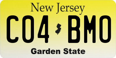 NJ license plate C04BMO