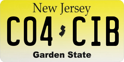 NJ license plate C04CIB