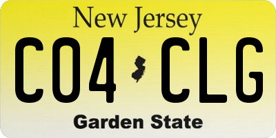 NJ license plate C04CLG
