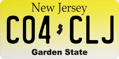 NJ license plate C04CLJ