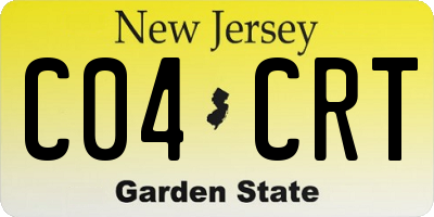 NJ license plate C04CRT
