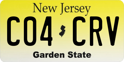 NJ license plate C04CRV