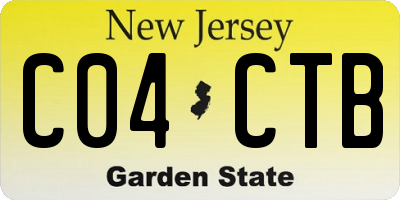 NJ license plate C04CTB