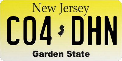 NJ license plate C04DHN