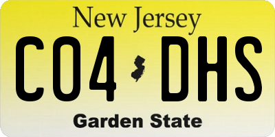 NJ license plate C04DHS