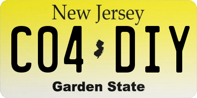 NJ license plate C04DIY