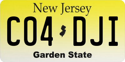 NJ license plate C04DJI