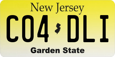 NJ license plate C04DLI