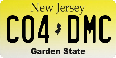 NJ license plate C04DMC