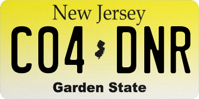 NJ license plate C04DNR