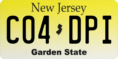 NJ license plate C04DPI