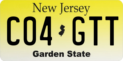 NJ license plate C04GTT