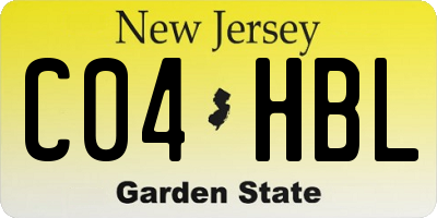 NJ license plate C04HBL