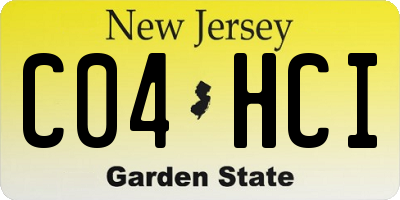 NJ license plate C04HCI