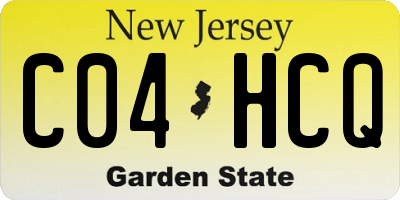 NJ license plate C04HCQ
