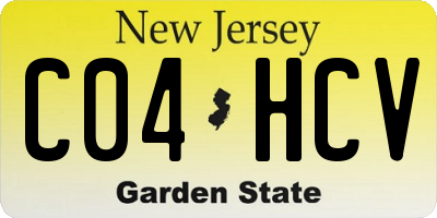 NJ license plate C04HCV