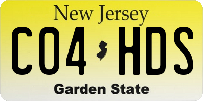 NJ license plate C04HDS
