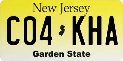 NJ license plate C04KHA
