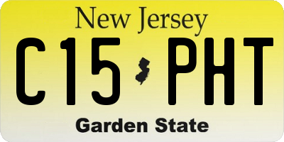 NJ license plate C15PHT