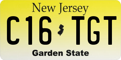 NJ license plate C16TGT
