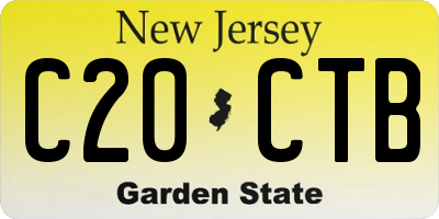 NJ license plate C20CTB