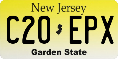 NJ license plate C20EPX