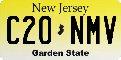 NJ license plate C20NMV